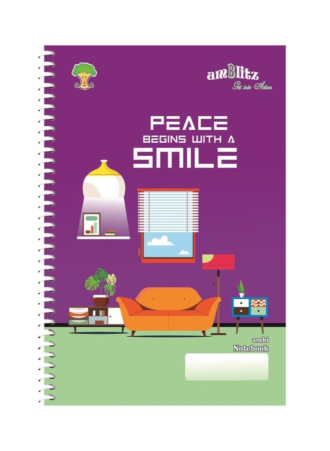 amblitz Spiral Notebook | UnRuled | 200 Pages | A4 Size | 21 X 29.7 CM | 70 GSM Thick Paper | Notebook for Student and Office - Image 4