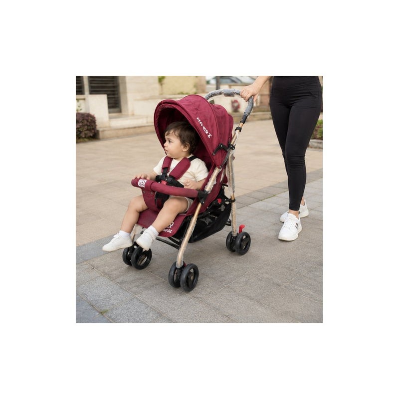R for Rabbit Baby Stroller for Toddlers, Red | Tiny Discoveries - Image 4