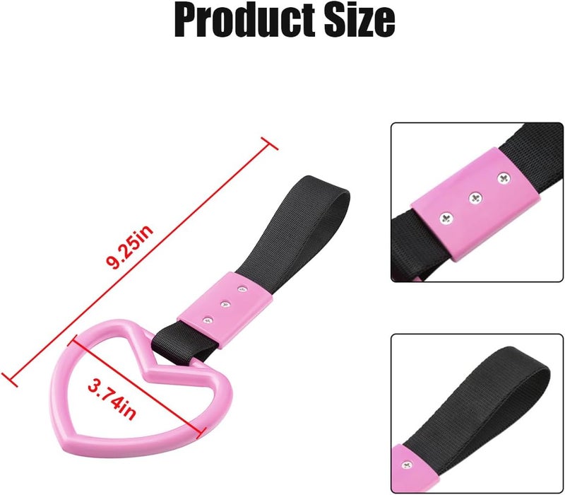 Fekey&JF Heart-Shaped Car Hand Strap Set - Image 2