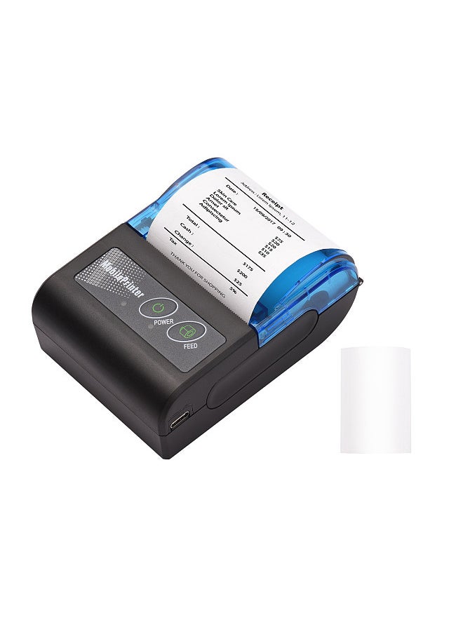 Bisofice Portable Mini Thermal Printer  2 inch Wireless USB Receipt Bill Ticket Printer with  58mm Print Paper Compatible with iOS Android Windows for Restaurant Sales Retail  - Image 4