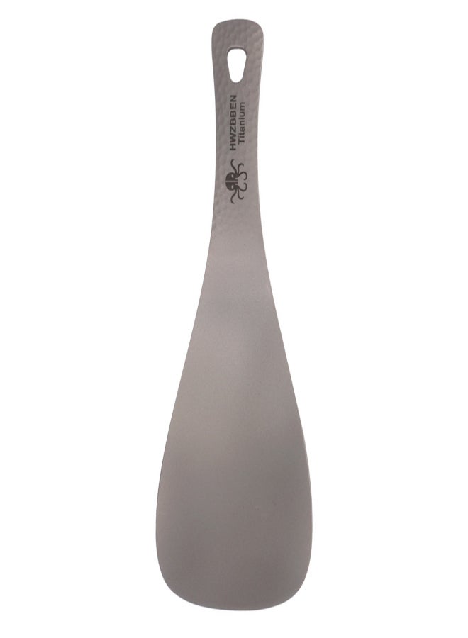 HWZBBEN Lightweight Titanium Rice Spoon Paddle for Home Outdoor Camping Hiking Picnic - Image 1
