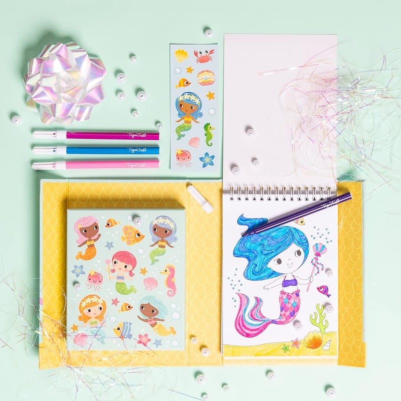 Tiger Tribe Mermaids Colouring Set - Image 3