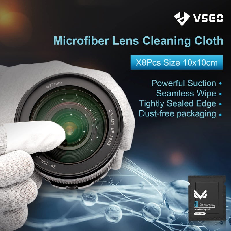VSGO Professional Camera Cleaning Kit with Portable Bag Air Blower Lens Cleaning Pen Spray Cotton Swab Cloth Compatible for Canon, Nikon, Sony DSLR Cameras and Sensitive Electronics Bundle(VS-A3E) - Image 3