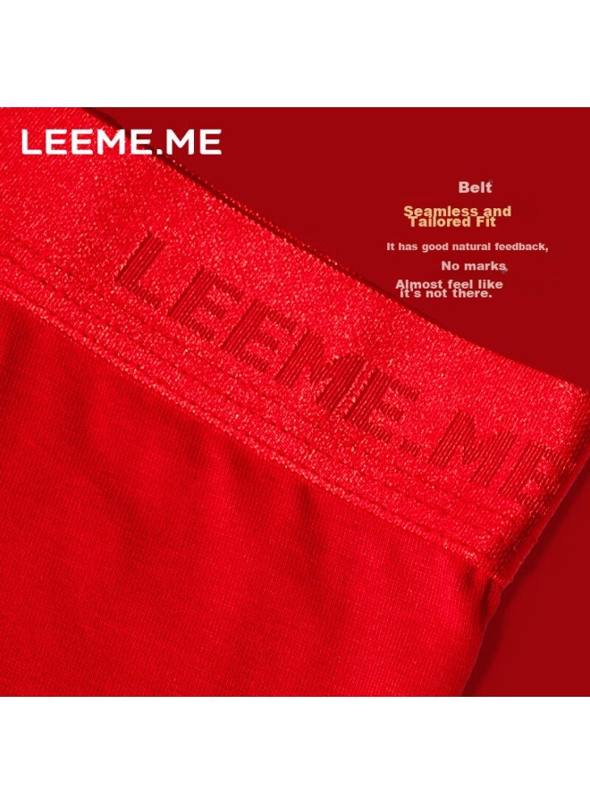 LEEME.ME Leeme.me Li Mi Red Underwear For Men, Antibacterial Breathable Zodiac Year Underwear, Boxer Briefs, Wedding Festive Underpants, Xl (180/88)  - Image 3