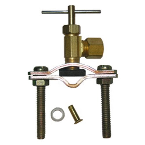 LASCO 17-0601 1/4-Inch Compression Outlet Self Tapping Brass Saddle Needle Valve - Image 4