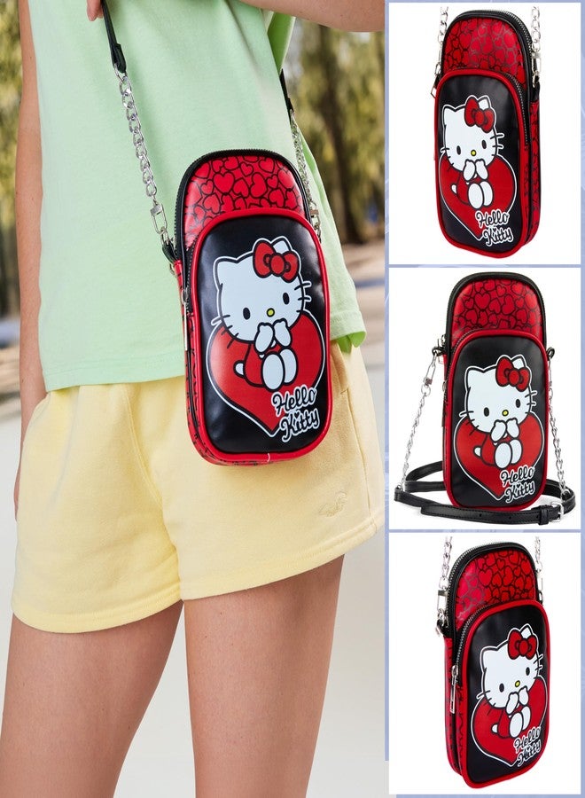 Get Trend Hello Kitty Girls Cross body Phone Bag (Red/Black Hello Kitty) - Image 5