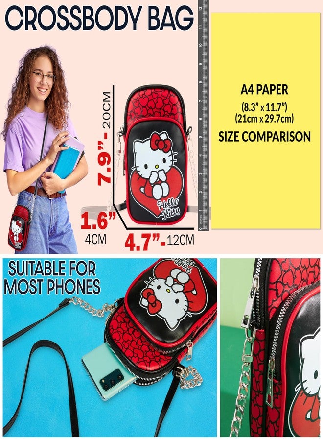 Get Trend Hello Kitty Girls Cross body Phone Bag (Red/Black Hello Kitty) - Image 3