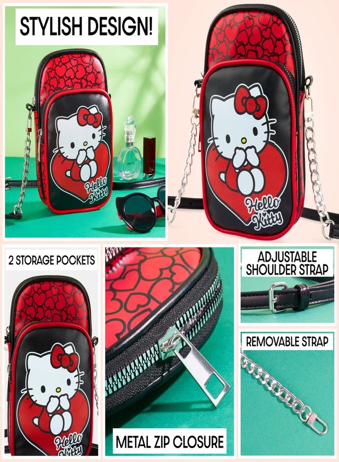 Get Trend Hello Kitty Girls Cross body Phone Bag (Red/Black Hello Kitty) - Image 4