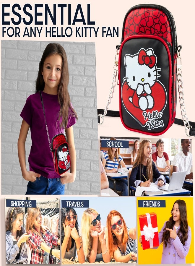 Get Trend Hello Kitty Girls Cross body Phone Bag (Red/Black Hello Kitty) - Image 2