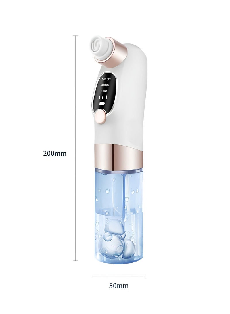 مزيل الرؤوس السوداء , جهاز تنظيف الوجه البشرة المائي بالفقاعات الدقيقة (Micro Bubble) - جهاز كهربائي لشفط الرؤوس السوداء، تنظيف المسام العميق، جهاز شفط الرؤوس السوداء المطور لتنظيف مسام الوجه - قابل للشحن إزالة حب الشباب، وتقشير وترطيب الوجه (هيدرافيشيل منزلي) - Image 2