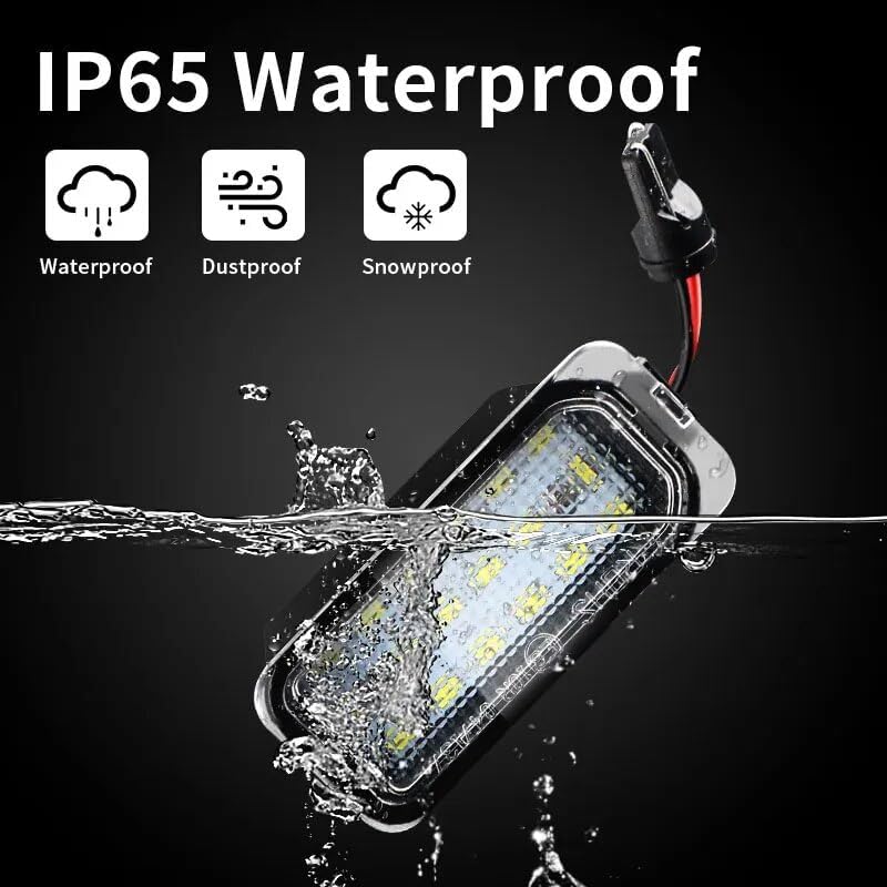 QASULER License Plate Light Lamps for Ford Vehicles - Image 4