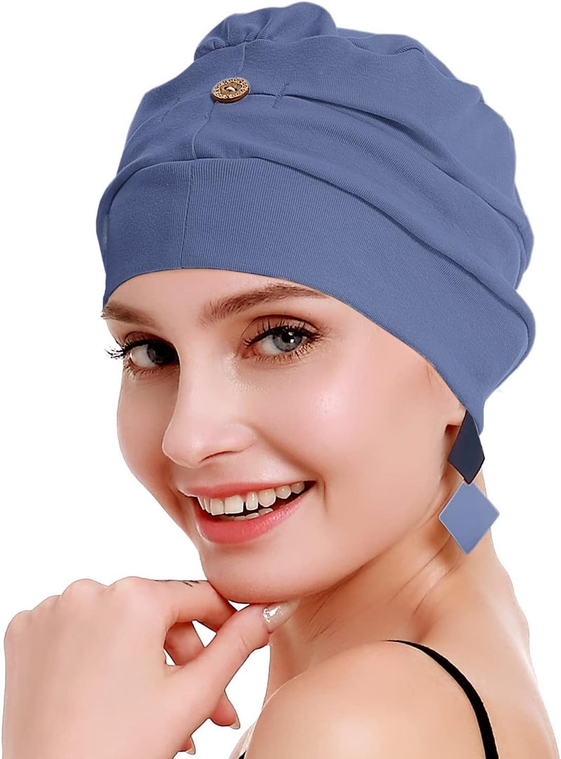 osvyo Cotton Chemo Turbans for Women Cancer Hairloss hat - Cotton Lightweight Headwear Sealed Packaging - Image 1