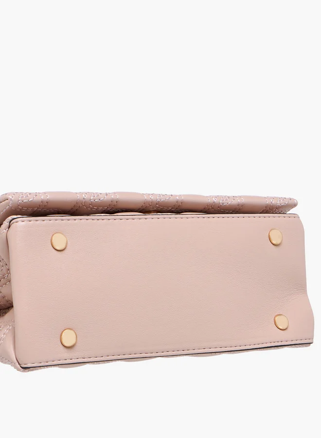 بابريكا Embossed Crossbody Bag with Chain Strap