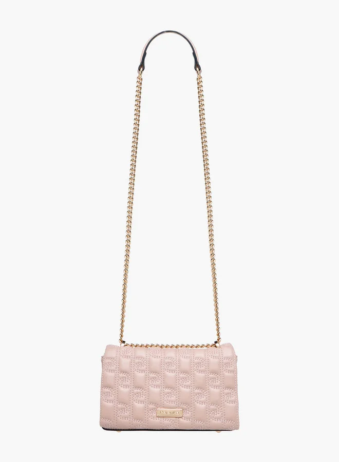 بابريكا Embossed Crossbody Bag with Chain Strap