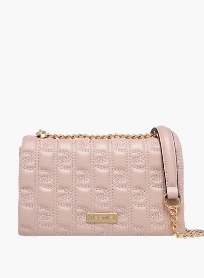بابريكا Embossed Crossbody Bag with Chain Strap