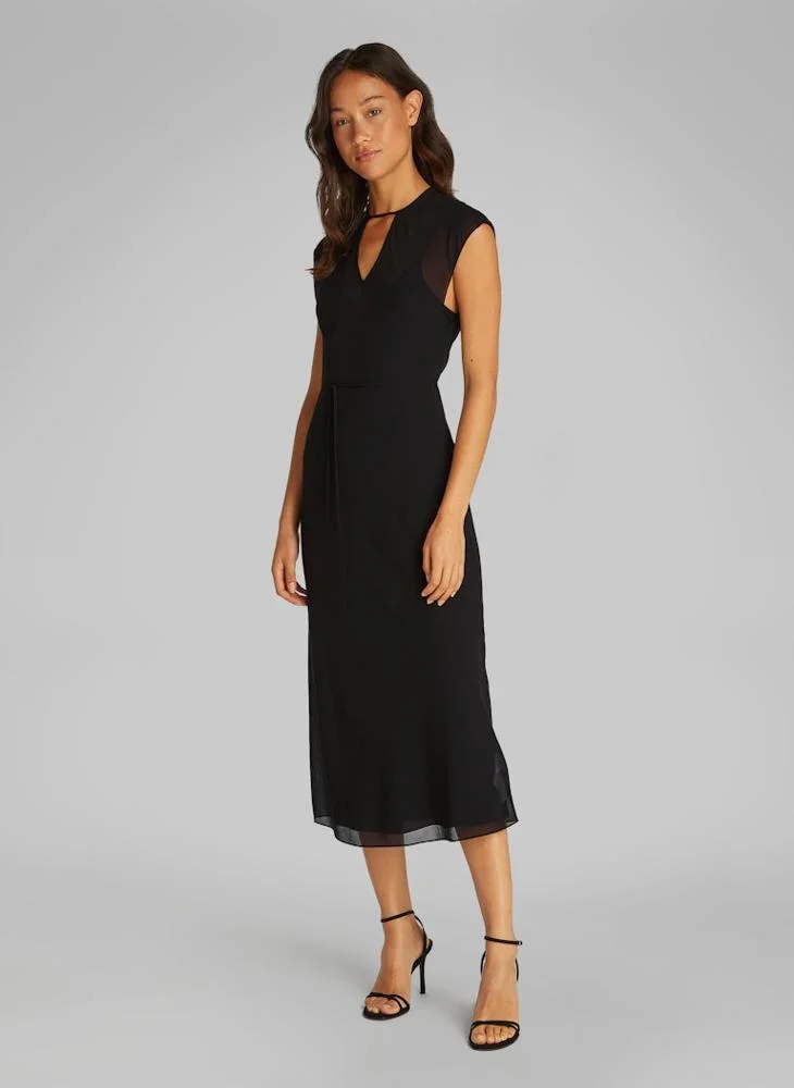 CALVIN KLEIN Chiffon Midi Dress