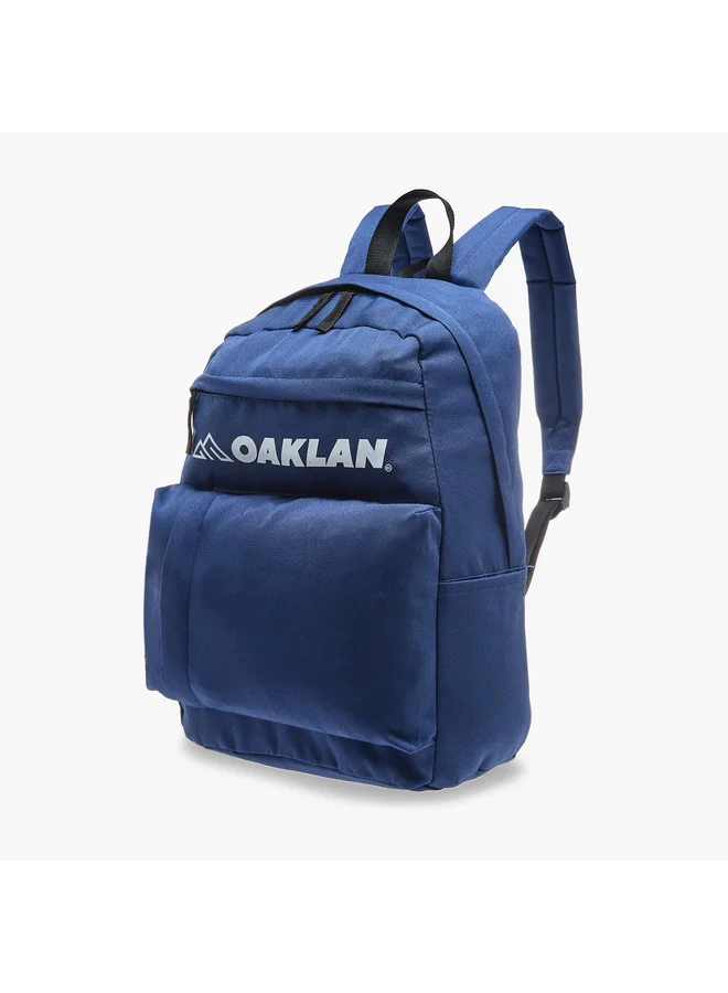 Oaklan by Shoexpress Boys Logo Print School Backpack with Pencil Pouch - 12x32x45 cm