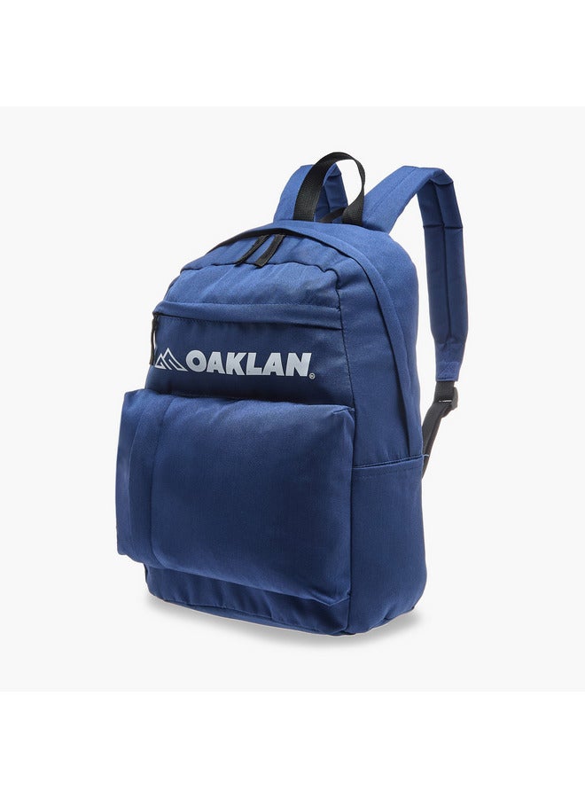 Oaklan by Shoexpress Boys Logo Print School Backpack with Pencil Pouch - 12x32x45 cm  - Image 3
