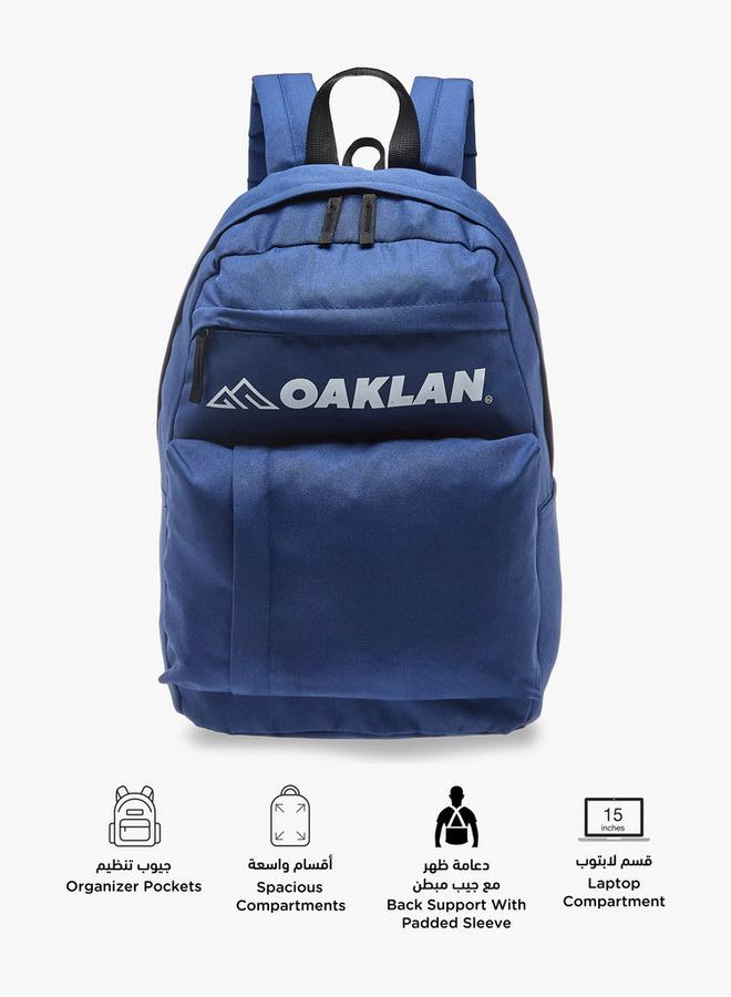 Oaklan by Shoexpress Boys Logo Print School Backpack with Pencil Pouch - 12x32x45 cm - Image 3