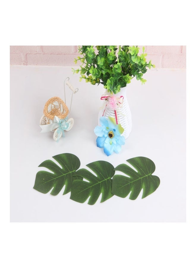 NIBEMINENT 5-Piece Decorative Palm Leaves Green 35x29centimeter - Image 2