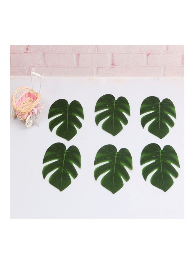 NIBEMINENT 5-Piece Decorative Palm Leaves Green 35x29centimeter - Image 5