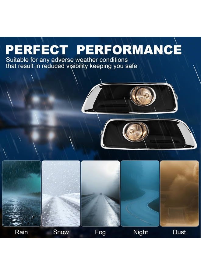 Shocklight Fog Lights Compatible with 2013 2014 2015 Chevy Malibu [2016 Chevrolet Malibu Limited] Clear Front Fog Lamp Lamps, Switch, Wiring Set With H10 12V 42W Halogen Bulbs - Image 5