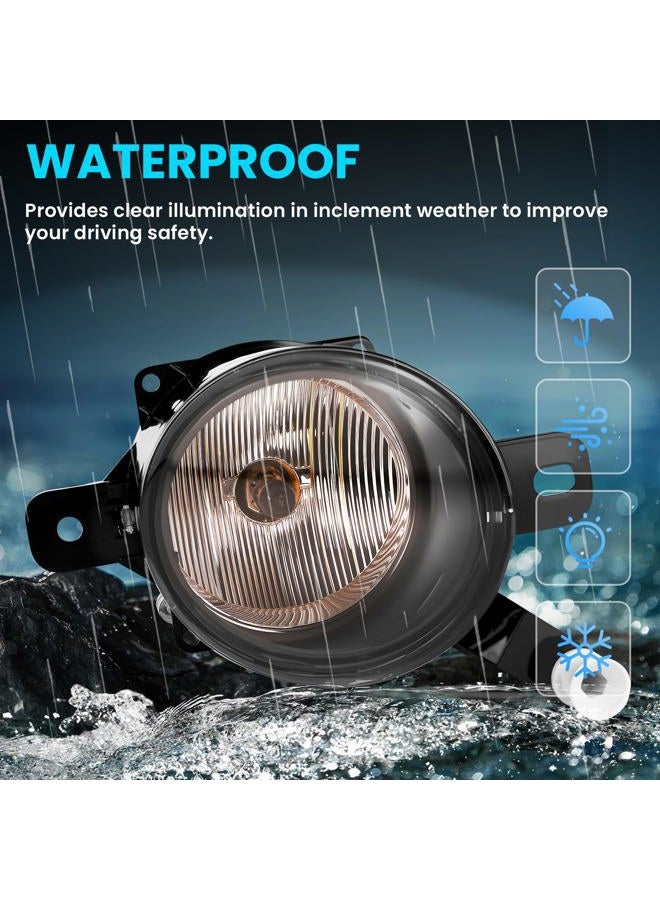 Shocklight Fog Lights Compatible with 2013 2014 2015 Chevy Malibu [2016 Chevrolet Malibu Limited] Clear Front Fog Lamp Lamps, Switch, Wiring Set With H10 12V 42W Halogen Bulbs - Image 4