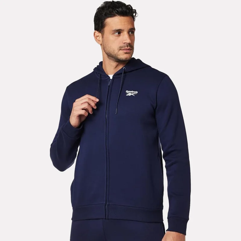 Reebok Reebok Colton Small Logo Zip Through Men's Hoody - Blue
