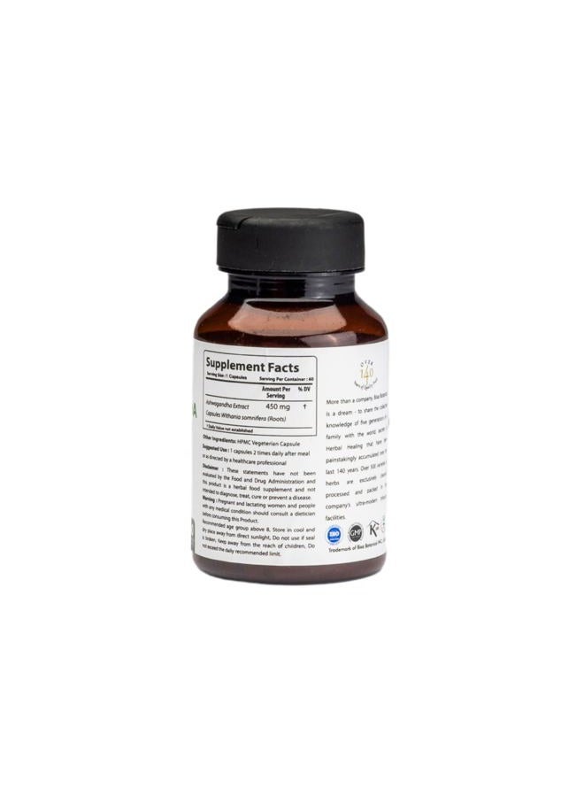 bixa BOTANICAL مستخلص الأشواغاندا (جذر ويثانيا سومنيفيرا) | الجينسنغ الهندي - أفضل منشط للطاقة ومعزز للمناعة | مكمل عشبي. (60 حبة (عبوة من 1)) - Image 2