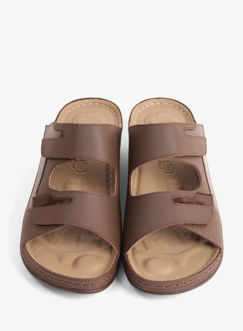 Comfort Plus  COMFORT PLUS WOMEN'S SANDALS SLEEK DESIGN WITH ADJUSTABLE STRAP BROWN for Women | Best Price UAE
