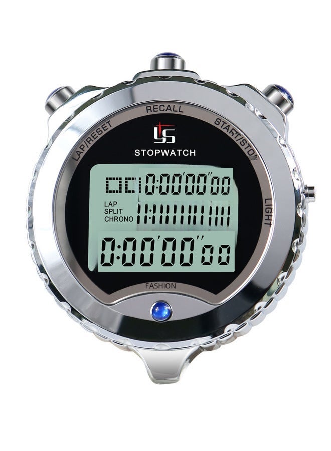 Generic Luminous Metal Stopwatch Timer For Training Fitness Sports Exercise Judging Swimming Track Field Outdoor Sports-Display Accuracy:YS-6100L 100 Memories  - Image 5