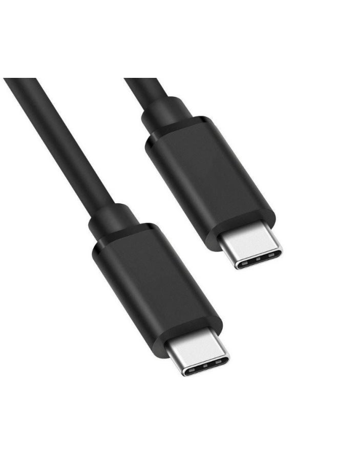 Fast Charging Cable USB-C 3.1 Type-c Charging Data Cable TypeC Public-to-public USB 10G Speed-Color:Black - Image 1