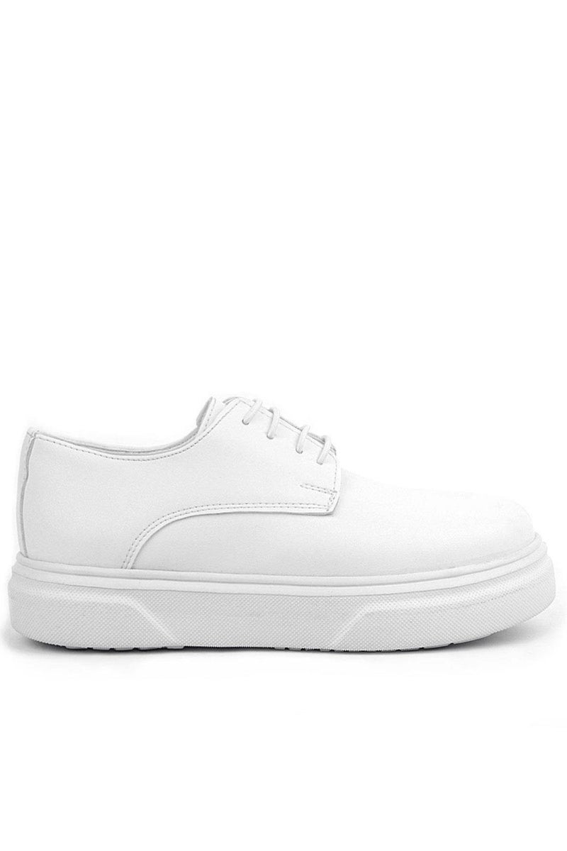Rakerplus Classic children's shoes from Raker Plus Derby, white, with a high sole. - Image 4