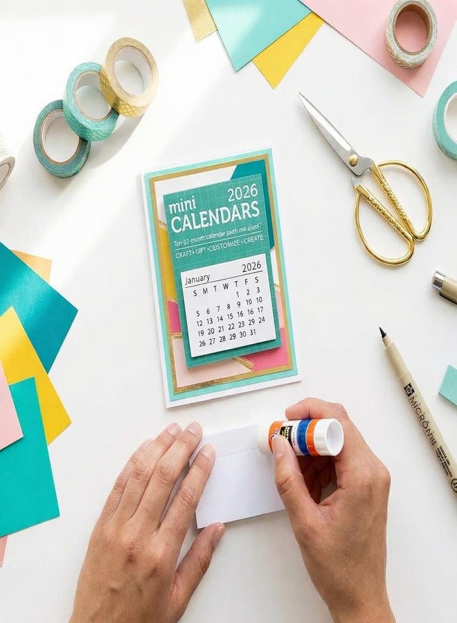 آكسنت ديزاين بيبار آكسينتس دفاتر تقويم صغيرة قابلة للتمزيق من Paper Accents لعام 2026، مقاس 3 × 2 بوصة، علامات تبويب تقويم لسجل القصاصات، صفحات شهرية قابلة للتمزيق للمخططات والمذكرات والأعمال الورقية، عبوة من 10 قطع - Image 3
