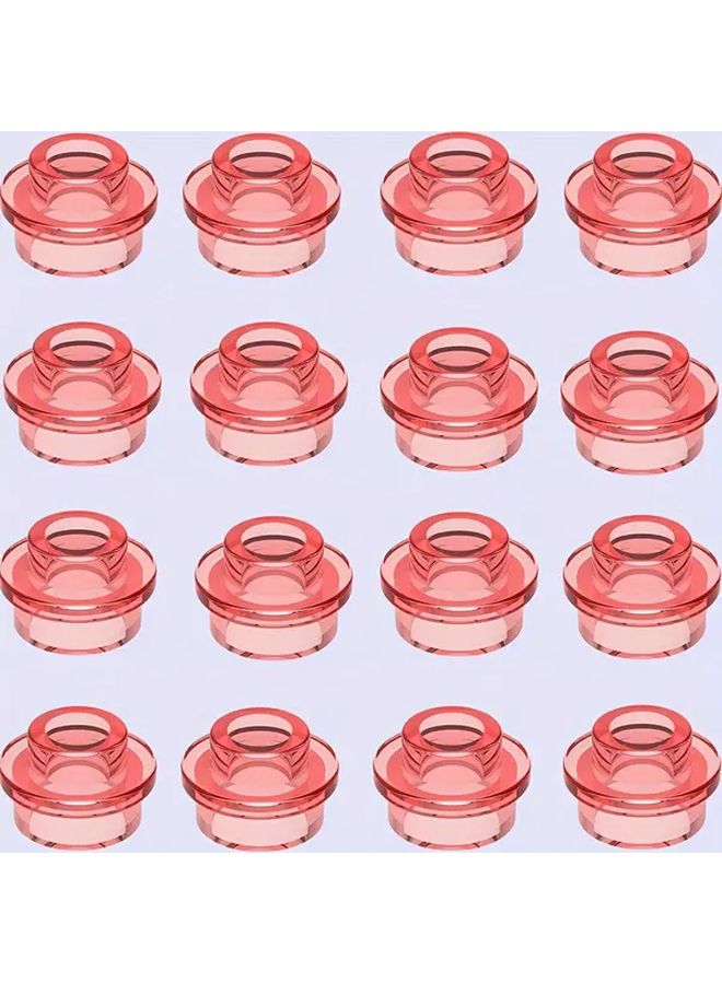 15 Pcs Transparent Red Base Mini Plant Seaweed Building Blocks DIY Farm Vegetable Scenes - Image 1