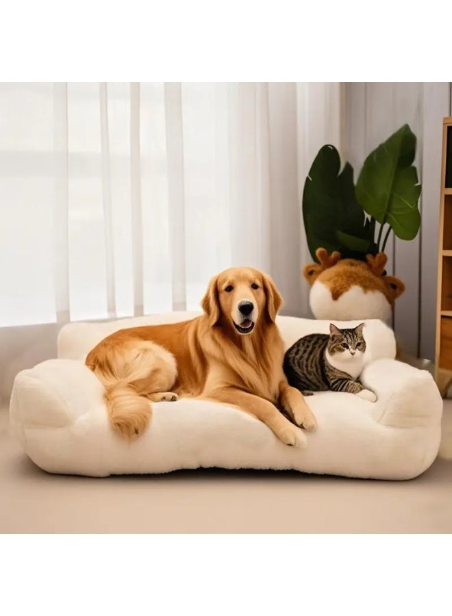 وسادة مرتفعة للحيوانات الأليفة مصنوعة من البوليستر المتين، سرير مرتفع للكلاب مناسب لجميع الفصول - Image 1