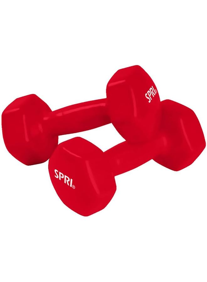 Dumbbells Hand Weights Set of 2 Vinyl Coated Exercise & Fitness Dumbbell for Home Gym Equipment Workouts Strength Training Free Weights for Women Men (1 10 Pound 12 15 18 20 lb)