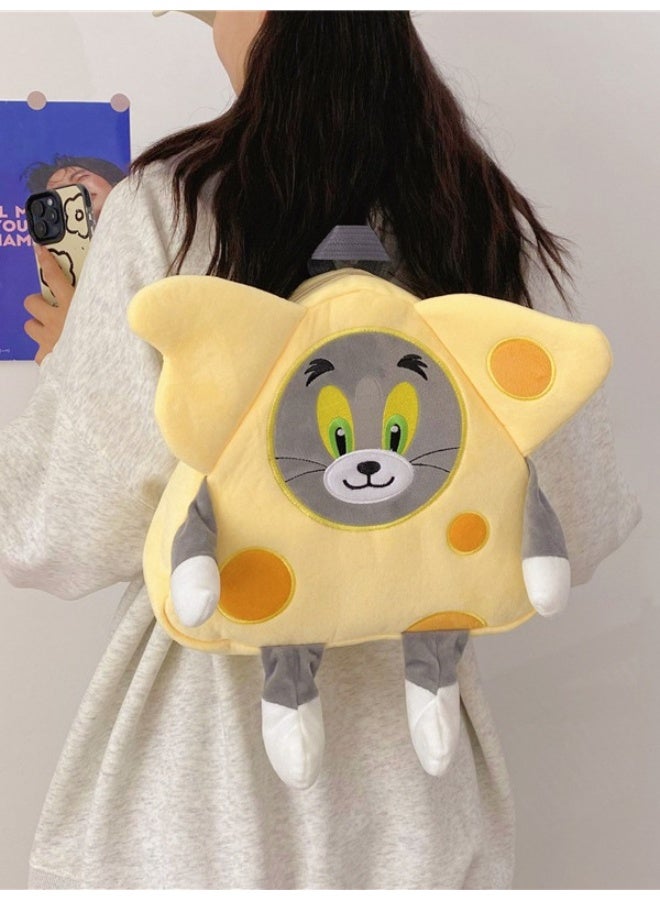 Cartoon cheese cute tom cat plush toy pack - Image 3