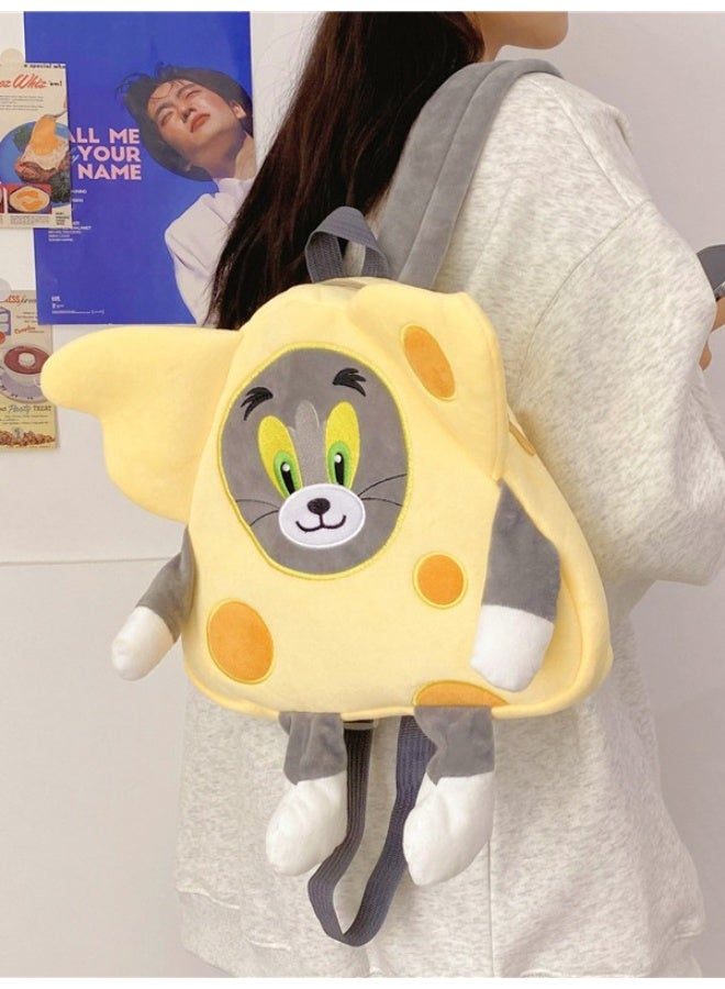 Cartoon cheese cute tom cat plush toy pack - Image 2