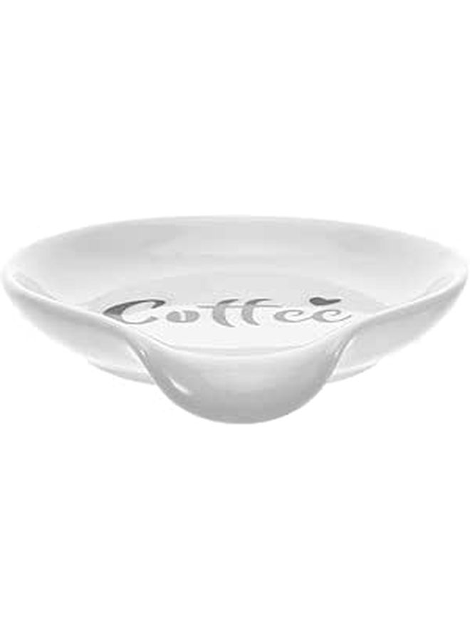 Compact Porcelain Spoon Rest Holder for Kitchen Counter Coffee Bar Accessories - Image 1