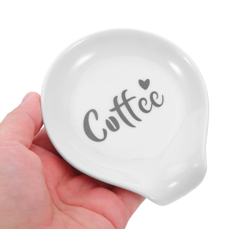 Compact Porcelain Spoon Rest Holder for Kitchen Counter Coffee Bar Accessories - Image 5