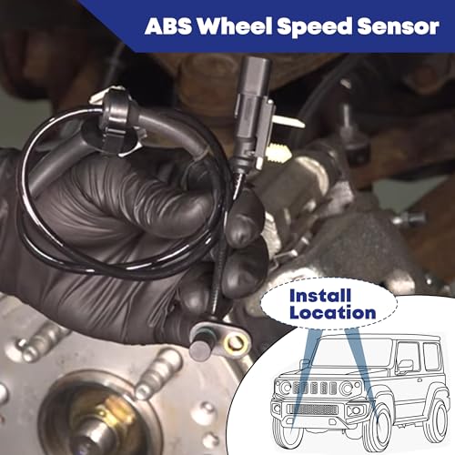 EKLN 2PCS ABS Wheel Speed Sensor Front Left & Right Compatible with CADILLAC ESCALADE CHEVY SILVERADO 1500/2500/3500 SUBURBAN TAHOE GMC SIERRA 1500 YUKON YUKON XL Replace 20971873 23498355 - Image 4