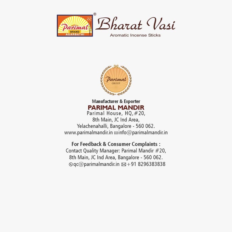 PARIMAL Bharat VASI Incense Sticks | Jumbo Pack | Pack of 3-200 Grams X 3 = 600G | The Fragrance of India | Aromatic AGARBATTI - Image 5