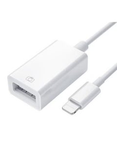 GS10 iPhone OTG Cable Adapter || Lightning to USB Converter for High--Speed Data Transfer & Charging –- Plug & Play OTG Adapter for Flash Drives, Keyboards, Cameras & More -– Compatible with iPhone & iPad