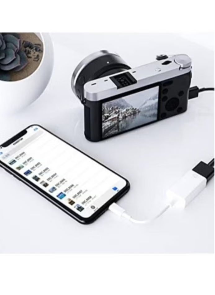 Yesido - GS10 iPhone OTG Cable Adapter || Lightning to USB Converter for High--Speed Data Transfer & Charging –- Plug & Play OTG Adapter for Flash Drives, Keyboards, Cameras & More -– Compatible with iPhone & iPad - Image 1