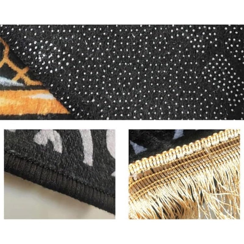 8cm Thick Velvet Prayer Mat for Men Women Extra Soft Kneeling Cushion for Salah, Worship and Meditation, Non-Slip Padded Prayer Rug for Home, Mosque or Travel, 70x110cm - Image 5