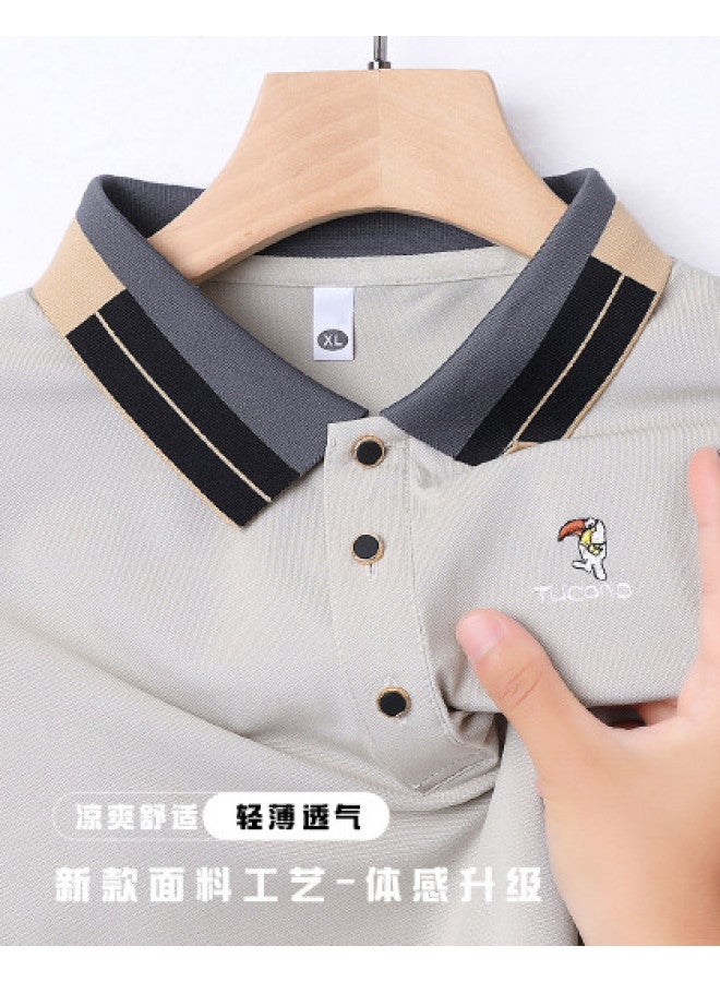Tucano summer Versatile Men's New Short-sleeve Breathable Comfortable Collared T-shirt - Image 1