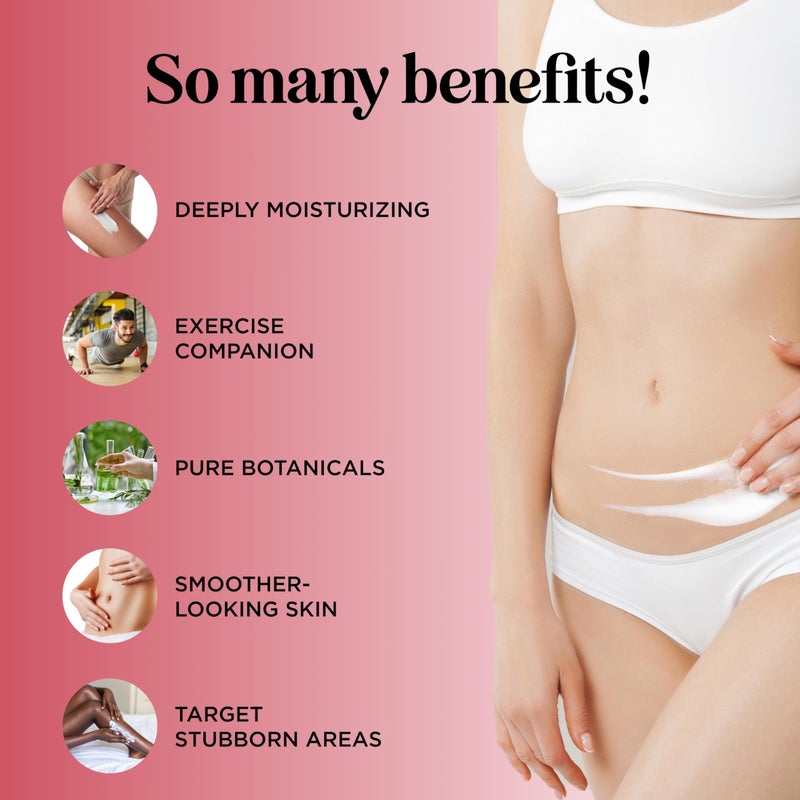 Maple Holistics Hot Sweat Cream Workout Enhancer - Invigorating Hot Cream for Cellulite & Body Sculpting to Maximize Workouts - Moisturizing Sweat Enhancer Thigh Bum and Belly Firming and Tightening Cream (4 Fl Oz) - Image 3