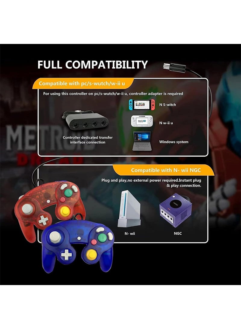 Gamecube Controller Wireless Switch Controller Bluetooth Game Controller Joystick Gamepad 2PCS  - Image 3