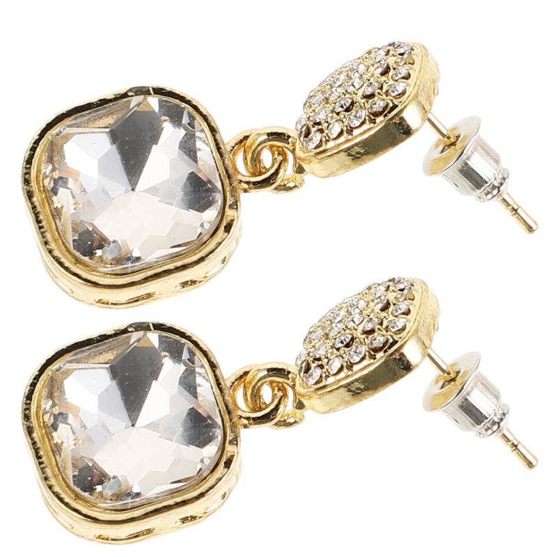 1 Pair Earrings For Women With Rhinestone Bridal Jewelry For Wedding Cute Dangle Earrings For Teen Girls Clip Available - Image 1